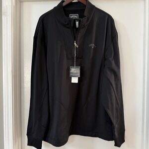 Callaway Weather Series 1/4 Zip Pullover Black, New With Tags, 2XL